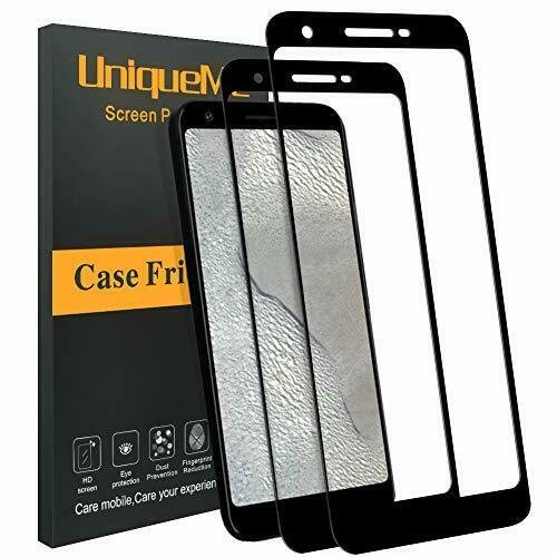 Google Pixel 3a XL Screen Protector 2 Pack Full Coverage Tempered Glass New