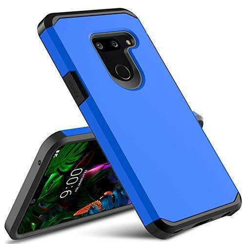 LG G8 Case With Soft TPU Screen Protector Shockproof And Protective Case Blue