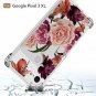 Google Pixel 3 XL Case Shock-Absorption Flexible TPU Soft Silicone Clear Flower