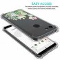 Google Pixel 3a XL Case Clear Cute Green Cactus Girls Floral Design TPU Slim