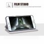 LG Stylo 4 Case Slim Folio Flip Pu Leather With Stand TPU Bumper Leather Black