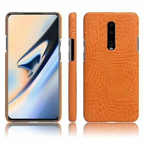 Oneplus 7 Pro Case Ultra-Thin Premium PU Leather Slim Protective Orange New