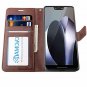 Google Pixel 3 XL Wallet Case Wireless Charger Vegan Leather With Gift Box Brown