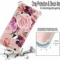 iPhone 5 iPhone 5s Se Case With Flowers Slim Shockproof Clear Floral Purple Rose