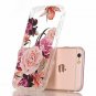 iPhone 5 iPhone 5s Se Case With Flowers Slim Shockproof Clear Floral Purple Rose