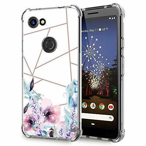 Google Pixel 3a XL Case Slim TPU Silicone Anti-Scratches Shockproof Flower