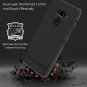 LG G8 ThinQ Case Flexible Carbon Fiber Soft Armor Shockproof Protective Black