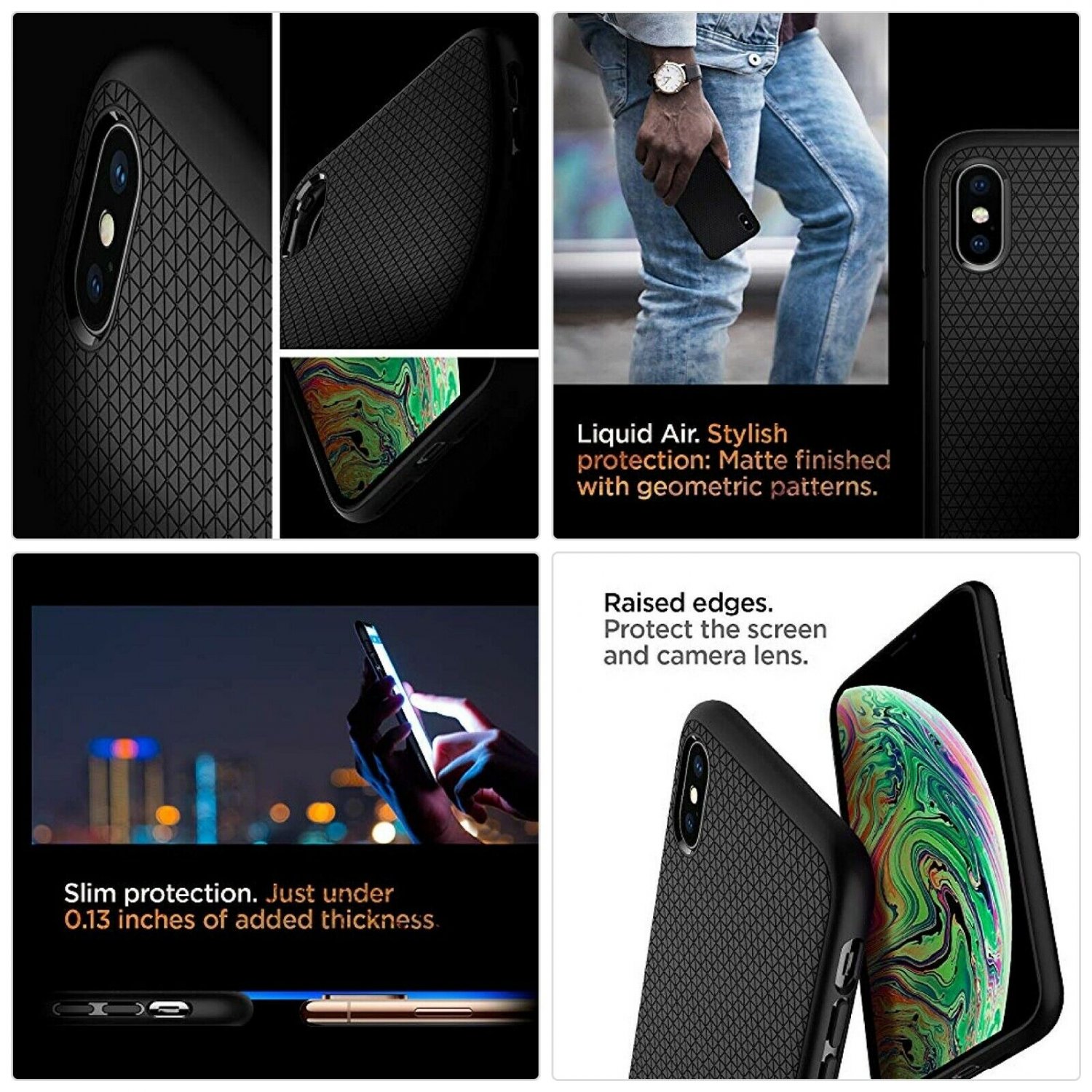 Spigen Liquid Air Armor Designed for Apple iPhone Xs Case (2018) / Designed for