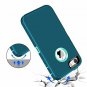 iPhone SE Case Heavy Duty Shockproof Protective Scratch-Resistant Teal Blue