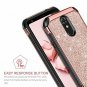 LG Stylo 4 Case Dual Layer Shockproof Glitter Bling Sparkly Hard PC Rose Gold