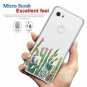 Google Pixel 3a XL Case Clear Design Hard Back TPU Protective Cactus Plexus