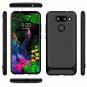 LG G8 ThinQ Case Carbon Fiber Shock Resistant  Anti-Fingerprint Slim Black