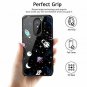LG Stylo 4 Case Cute Astronaut Dual Layer Hard Back Space Ligthweigth Black