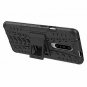 Oneplus 7 Pro Case,Air Cushion Heavy Duty Shockproof Kickstand Hard PC Black