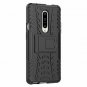 Oneplus 7 Pro Case,Air Cushion Heavy Duty Shockproof Kickstand Hard PC Black
