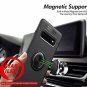 Galaxy S10e Case Soft TPU Hidden Kickstand With Magnetic Car Mount Holder Blue