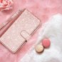 LG G8 ThinQ Case Cover Leather Fingic Bling  Cash Credit Card Slots Rose Gold