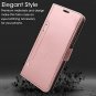 Huawei P30 Pro Wallet Case Wireless Charging 6 Card Slots Shockproof Rose Gold