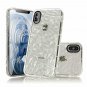 iPhone X/XS Case, Hallsen [Clear TPU] Anti-Shock Slim TPU Case, Rhombus Cushion