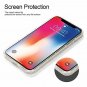 iPhone X/XS Case, Hallsen [Clear TPU] Anti-Shock Slim TPU Case, Rhombus Cushion