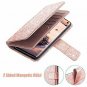 Samsung Galaxy S10E Case Glitter Sparkle Cover 9 Card Holder Leather Rose Gold