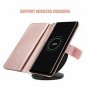 Samsung Galaxy S10E Case Glitter Sparkle Cover 9 Card Holder Leather Rose Gold