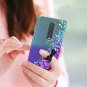 OnePlus 7 Pro Casewith HD Screen Protector for Girls Women Glitter Clear Purple