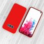 Samsung Galaxy S10e Case Protective Elegant Liquid Silicone Cover Ultra Thin Red