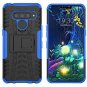 LG V50 ThinQ Case With Tempered Glass Screen Protector 2 Pack Kickstand Blue