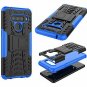 LG V50 ThinQ Case With Tempered Glass Screen Protector 2 Pack Kickstand Blue