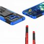 LG V50 ThinQ Case With Tempered Glass Screen Protector 2 Pack Kickstand Blue