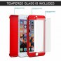iPhone 6s Case 360 Full Body Cover Ultra Thin Protective Hard Slim Case Red