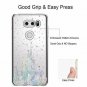 LG V35 ThinQ Case Clear With Design Soft TPU ShockProof Slim Watercolor Castle