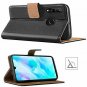 Huawei P30 Lite Case Premium Leather Flip Wallet Shockproof Anti-Slip Black