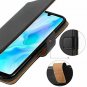 Huawei P30 Lite Case Premium Leather Flip Wallet Shockproof Anti-Slip Black