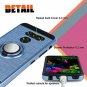 LG G8 ThinQ Case Hybrid Slim Dual Layer Rotating Ring Holder Kickstand Navy