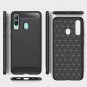 Samsung Galaxy A60 Case Soft TPU Brushed Anti-Fingerprint Full-Body Black