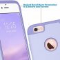iPhone 6S Case Silicone Slim Dual Layer Soft Silicone Hard Back Lavender/Purple