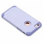 iPhone 6S Case Silicone Slim Dual Layer Soft Silicone Hard Back Lavender/Purple