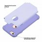iPhone 6S Case Silicone Slim Dual Layer Soft Silicone Hard Back Lavender/Purple