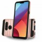 LG G8 ThinQ Case With Tempered Glass Screen Protector Included 2-Piece Rose Gold