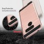 LG G8 ThinQ Case With Tempered Glass Screen Protector Included 2-Piece Rose Gold