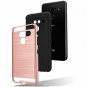 LG G8 ThinQ Case With Tempered Glass Screen Protector Included 2-Piece Rose Gold