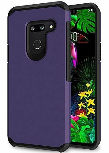 LG G8 ThinQ Case Heavy Duty Dual Layer Hybrid Shock Proof Protective Purple