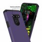 LG G8 ThinQ Case Heavy Duty Dual Layer Hybrid Shock Proof Protective Purple