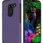 LG G8 ThinQ Case Heavy Duty Dual Layer Hybrid Shock Proof Protective Purple