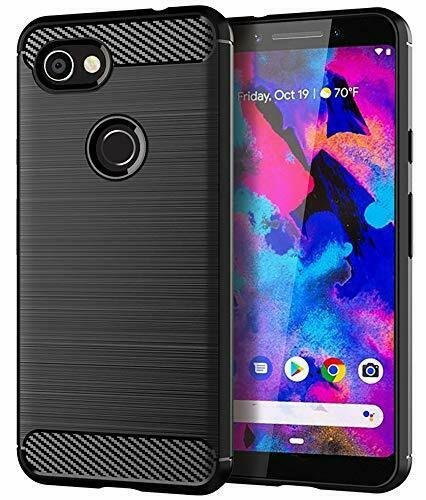 Google Pixel 3a XL Case Shock Resistant Soft Glitter TPU Anti-Fingerprint Black