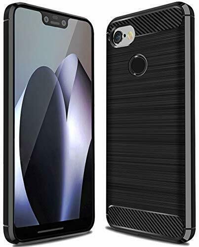 Google Pixel 3 XL Case TPU Shock Absorption Technology Raised Bezels Black