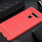 LG G8 ThinQ case Soft TPU Brushed Anti-Fingerprint Full-Body Protective Red