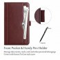 Galaxy Tab A 8.0 2018 Folio Case LTE Verizon Sprint T-Mobile Release Brown